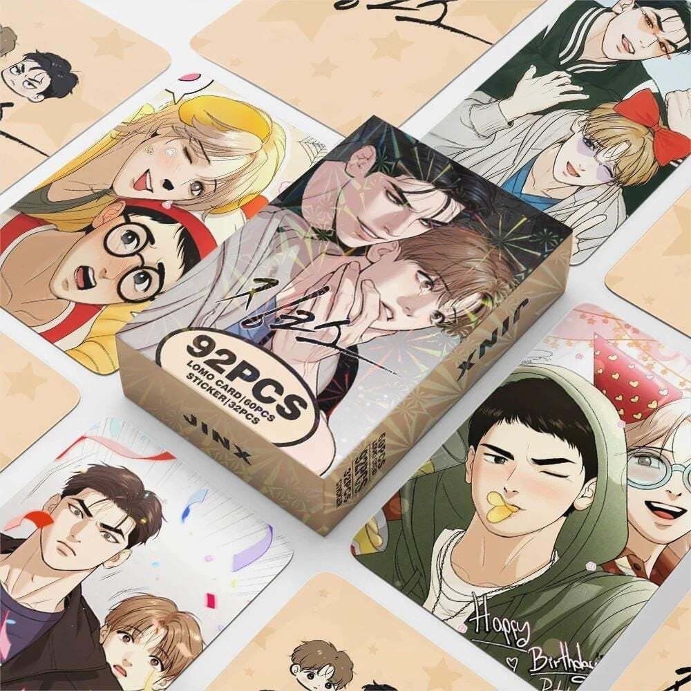 92Pcs/Set Magic Spell Laser Lomo Cards - Joo Jaekyung, Kim Dan Holographic Photo